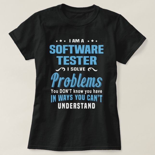 T-shirt Tester logiciel (Design devant)