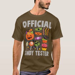 T-shirt Testeur de bonbons Sucettes sucrées Halloween drôl