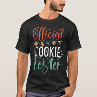 T-shirt Testeur officiel de biscuits amusant Couples de No