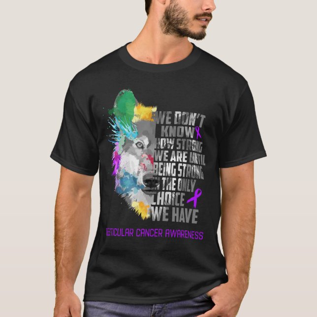 T-shirt Testicule Cancer Sensibilisation Ribbon Cadeaux de (Devant)