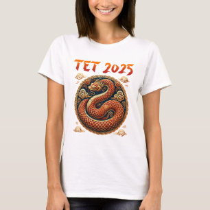 T-shirt Tet 2025 Année du serpent Nouvel An vietnamien