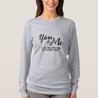 T-shirt Tête à manches longues vous & moi personnalisées