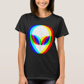 T-shirt Tête Alien Trippy Vaporwave Techno Rave EDM Music