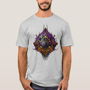 T-shirt Tête Alien - violet