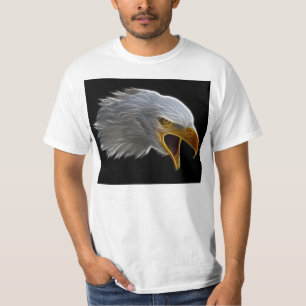 T-shirt Tête américaine criarde d'Eagle chauve