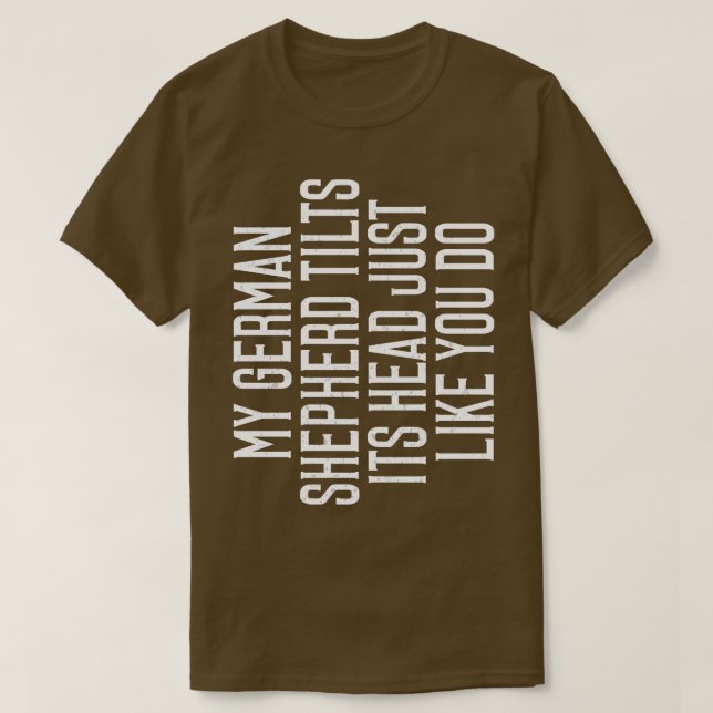 T-shirt Tête berger allemande (Design devant)