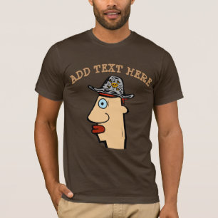 T-shirt Tête comique en tant que pirate