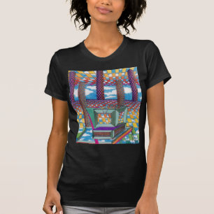 T-shirt Tête cosmique de technologie d'ordinateur par