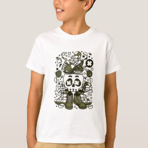 T-shirt Tête crânienne de l'armée