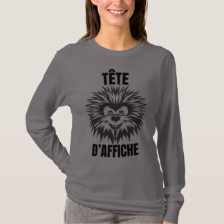 T-shirt Tête d’affiche – Hérisson drôle et touffu