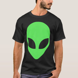 T-shirt Tête d'alien vert style 90S ami alien