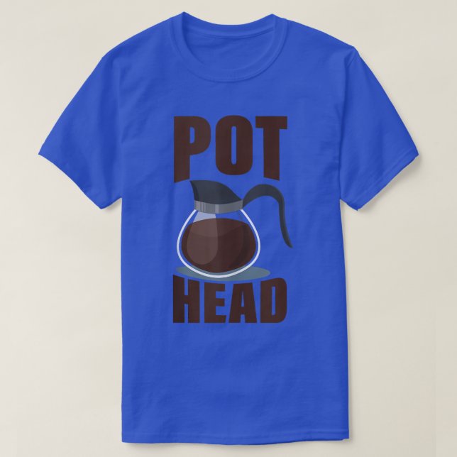 T-shirt Tête de café amusant Boire Espresso Caféine B (Design devant)
