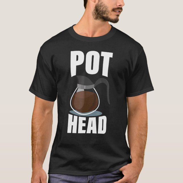 T-shirt Tête de café Boire Espresso Caféine Bean R (Devant)