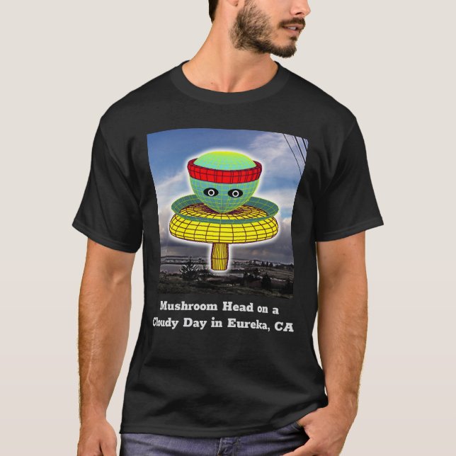 T-shirt Tête de champignon (Modifier les mots) (Devant)