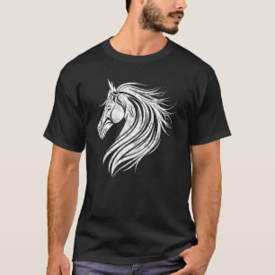 T-shirt Tête de cheval vecteur animal sauvage sport élan f