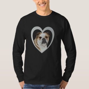 T-shirt Tête de chien bouledogue Bouledogue Chien bouledog