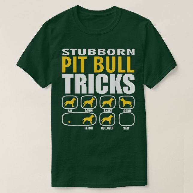 T-shirt Tête de chien têtu têtu Drôle (Design devant)