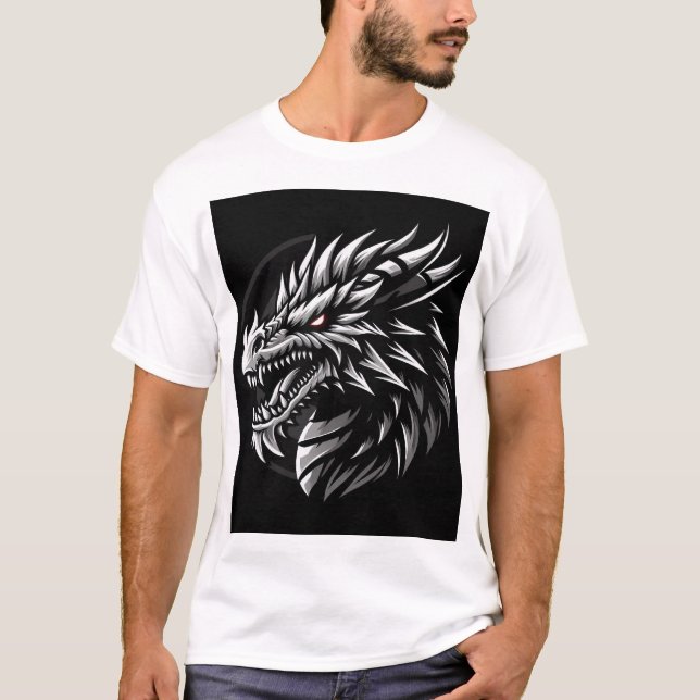 T-SHIRT TÊTE DE DRAGON (Devant)