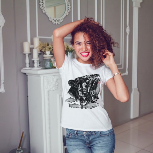 T-shirt Tête de Jaguar de Fierce de la Reine des marais (Créateur téléchargé)
