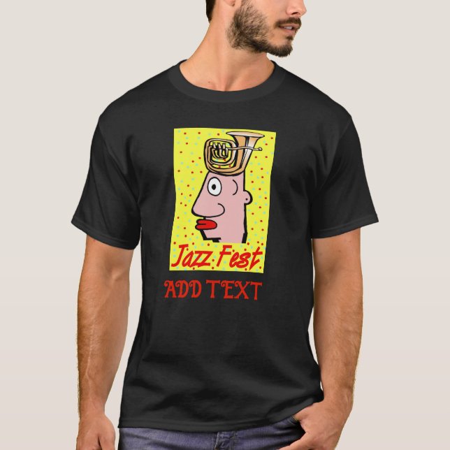 T-shirt Tête de Jazz Fest Tuba (Devant)