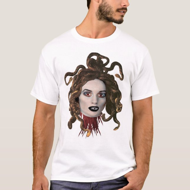 T-shirt Tête de la méduse d'hydre (avant) (Devant)