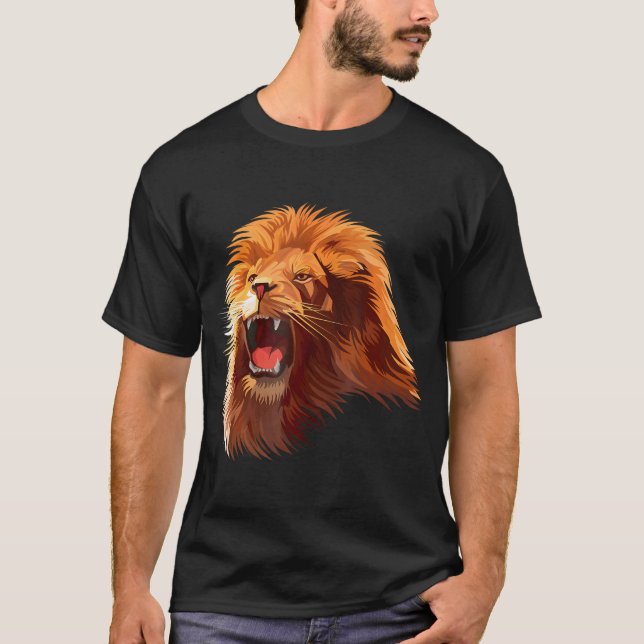 T-shirt Tête de lion (Devant)