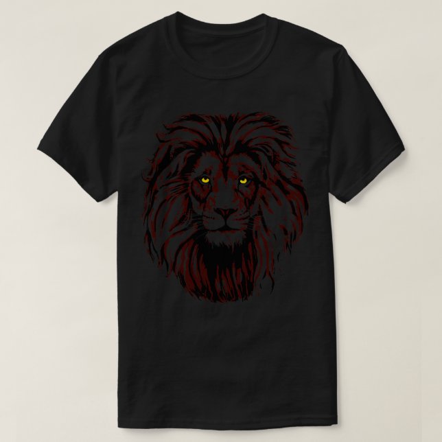 T-shirt Tête de Lion colorée Bourgogne (Design devant)