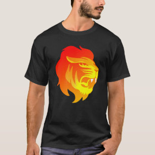 T-shirt Tête de lion Cool flamboyant