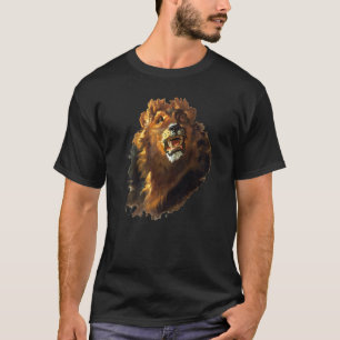 T-shirt Tête de lion Lion Visage animal sauvage