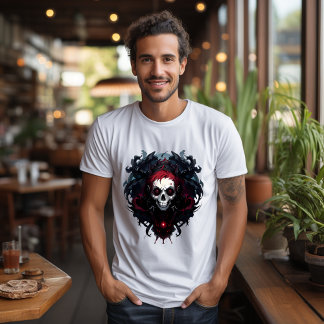 T-shirt Tête de Mort, Crane, Homme