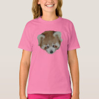 T-shirt - tête de panda rouge