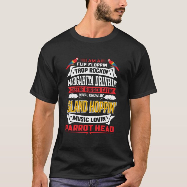 T-shirt Tête de perroquet - Louveur de perroquets (Devant)