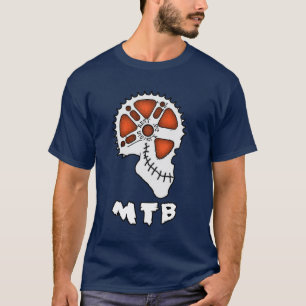 T-SHIRT TÊTE DE PIGNON DE ZOMBI DE VÉLO