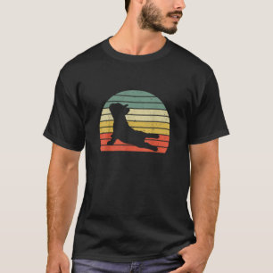 T-shirt Tête de pose de yoga taurin français sans coeur 