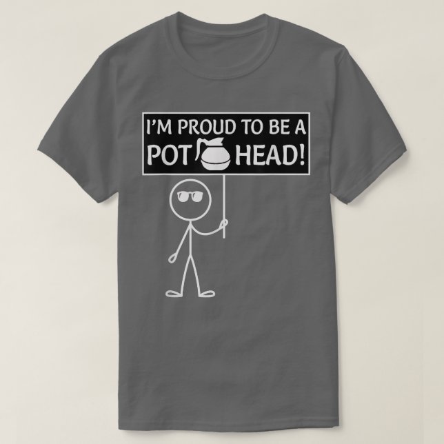 T-shirt Tête de pot de café (Design devant)