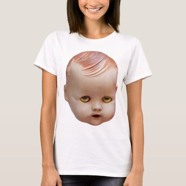 T-shirt Tête de poupée déplaisante (Devant)