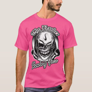 T-shirt Tête de rasage 3 crâne en barbre
