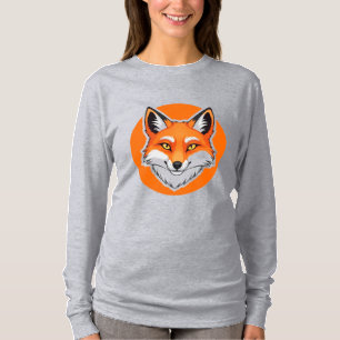T-shirt Tête de renard vibrant