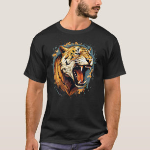 T-shirt Tête de Smilodon pour les mammouths préhistoriques