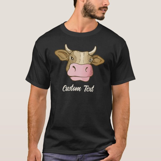 T-shirt tête de vache (Devant)