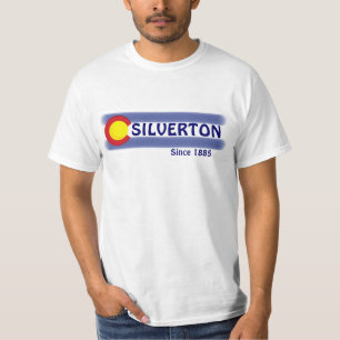 T-shirt Tête de valeur du drapeau local du Silverton Color