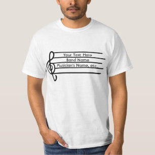 T-shirt Tête de valeur pour musicien de clé triplée person