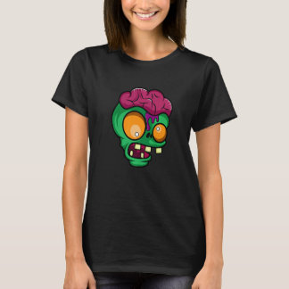 T-shirt Tête De Zombie Obsédée Par Les Zombies