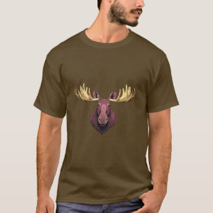 T-shirt Tête d'orignal mâle