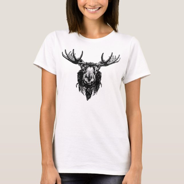 T-shirt Tête d'orignaux (Devant)