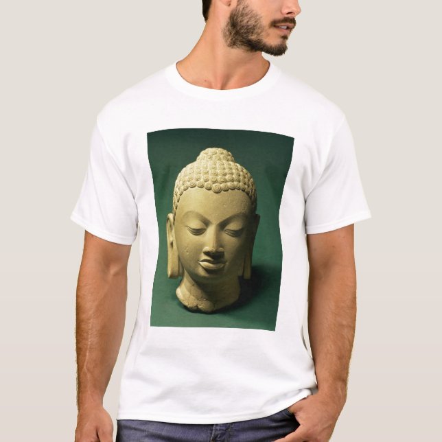 T-shirt Tête du Bouddha, Sarnath (grès) (Devant)