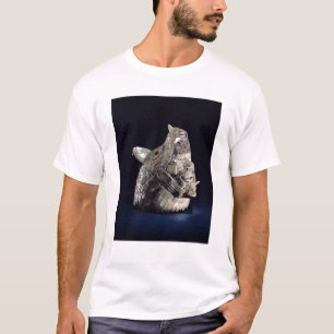 T-shirt Tête d'un animal avec la tête humaine dans les
