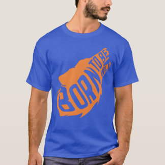 T-shirt tête d'une fille animal sauvage