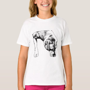 T-shirt Tête en bas, coeur ouvert