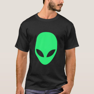 T-shirt Tête étrangère verte
